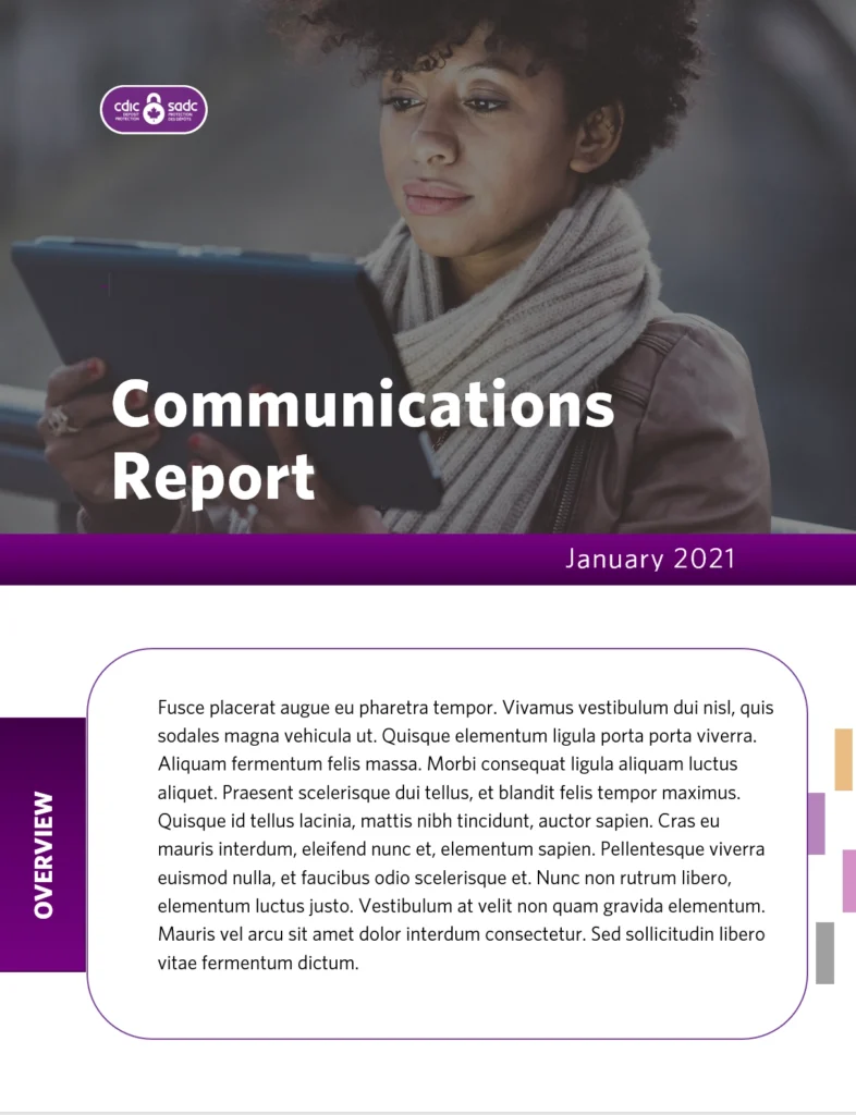 Communications Report Template
