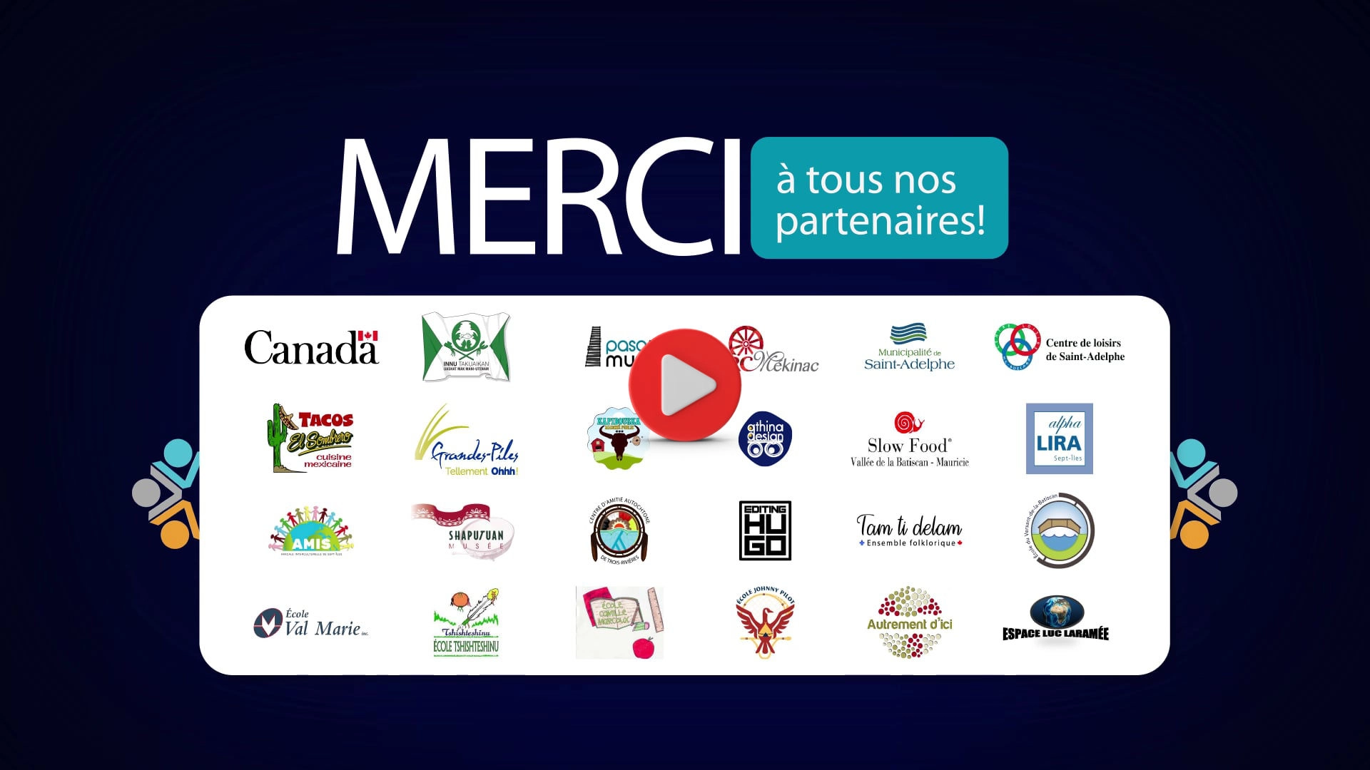 video outro with partners logo